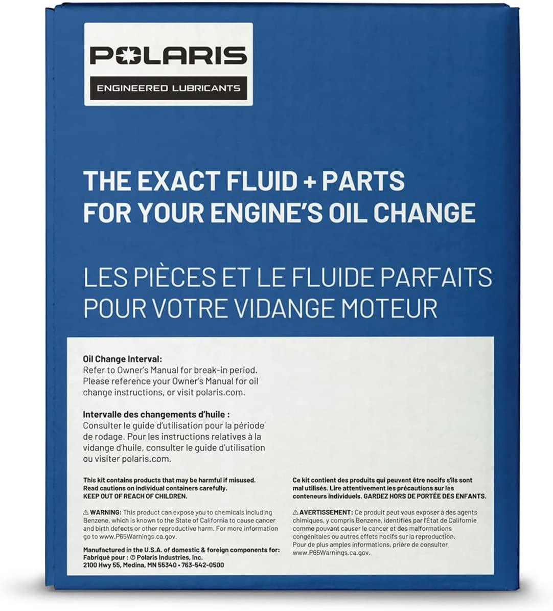 Polaris Automotive Parts and Accessories Polaris PS-4 Full Synthetic Oil Change Kit 0w/50 2890058 00194722041288 Jorgensen Powersports