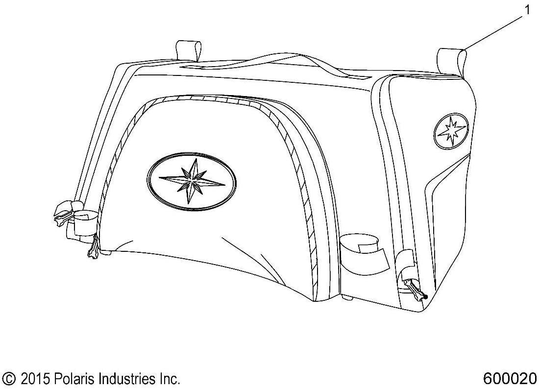 Polaris Automotive Parts and Accessories Polaris Snowmobile Pro-Ride Underseat Bag 2879087 194722047068 Jorgensen Powersports
