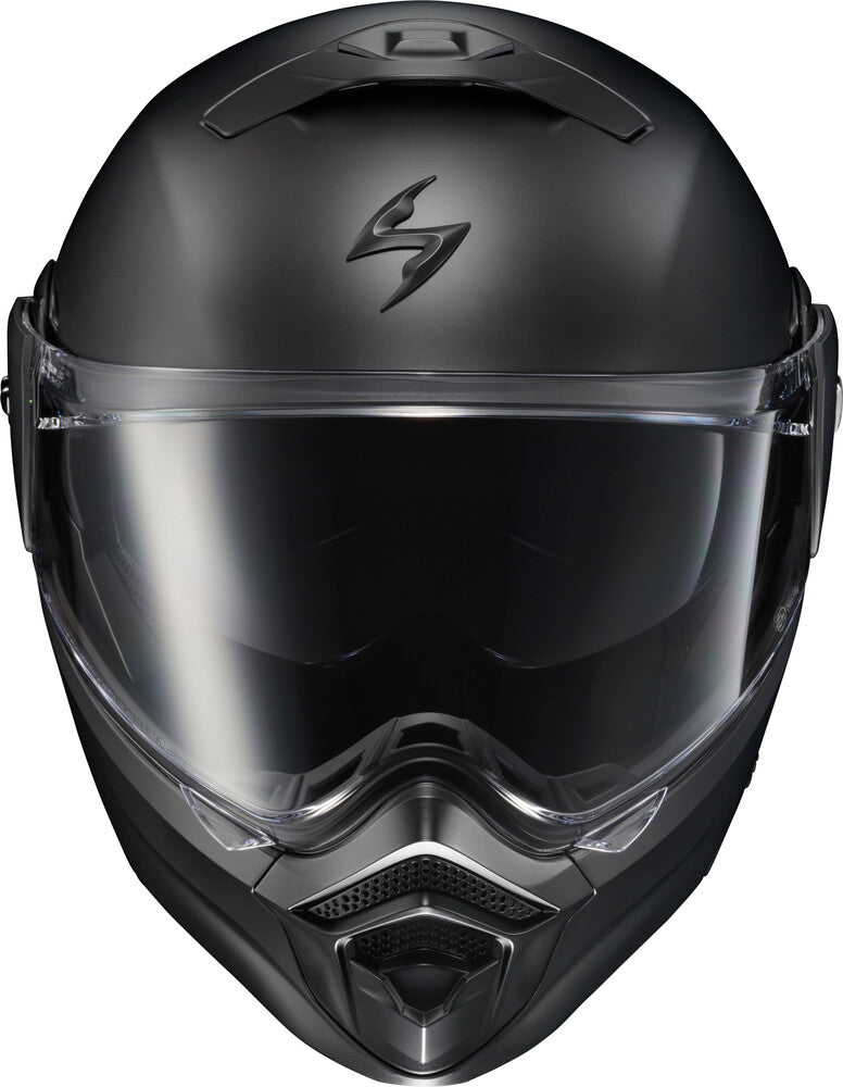 Scorpion helmet SCORPION EXO EXO-AT960 MODULAR HELMET MATTE BLACK Jorgensen Powersports