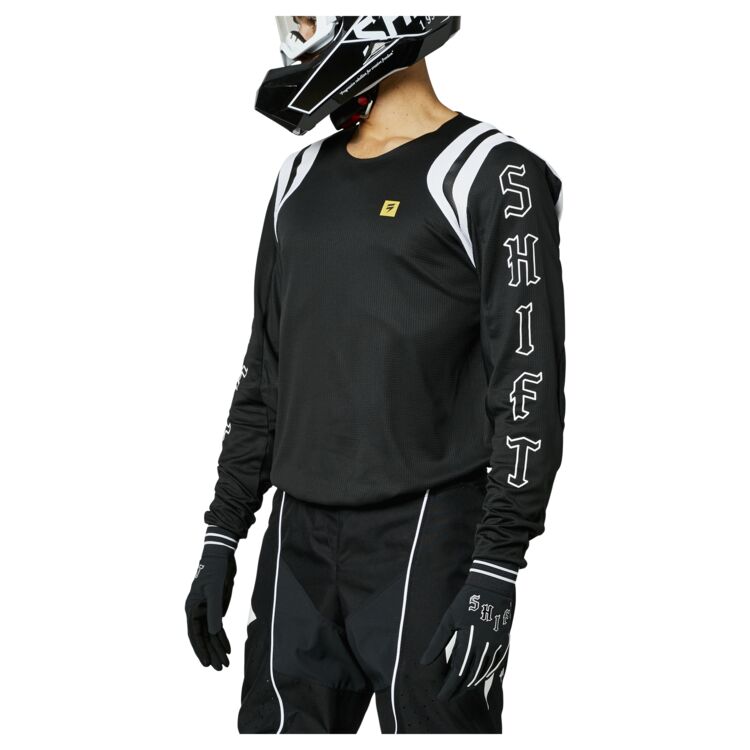 Shift Apparel Medium Shift White Label Flare Jersey 27566-001-M Jorgensen Powersports
