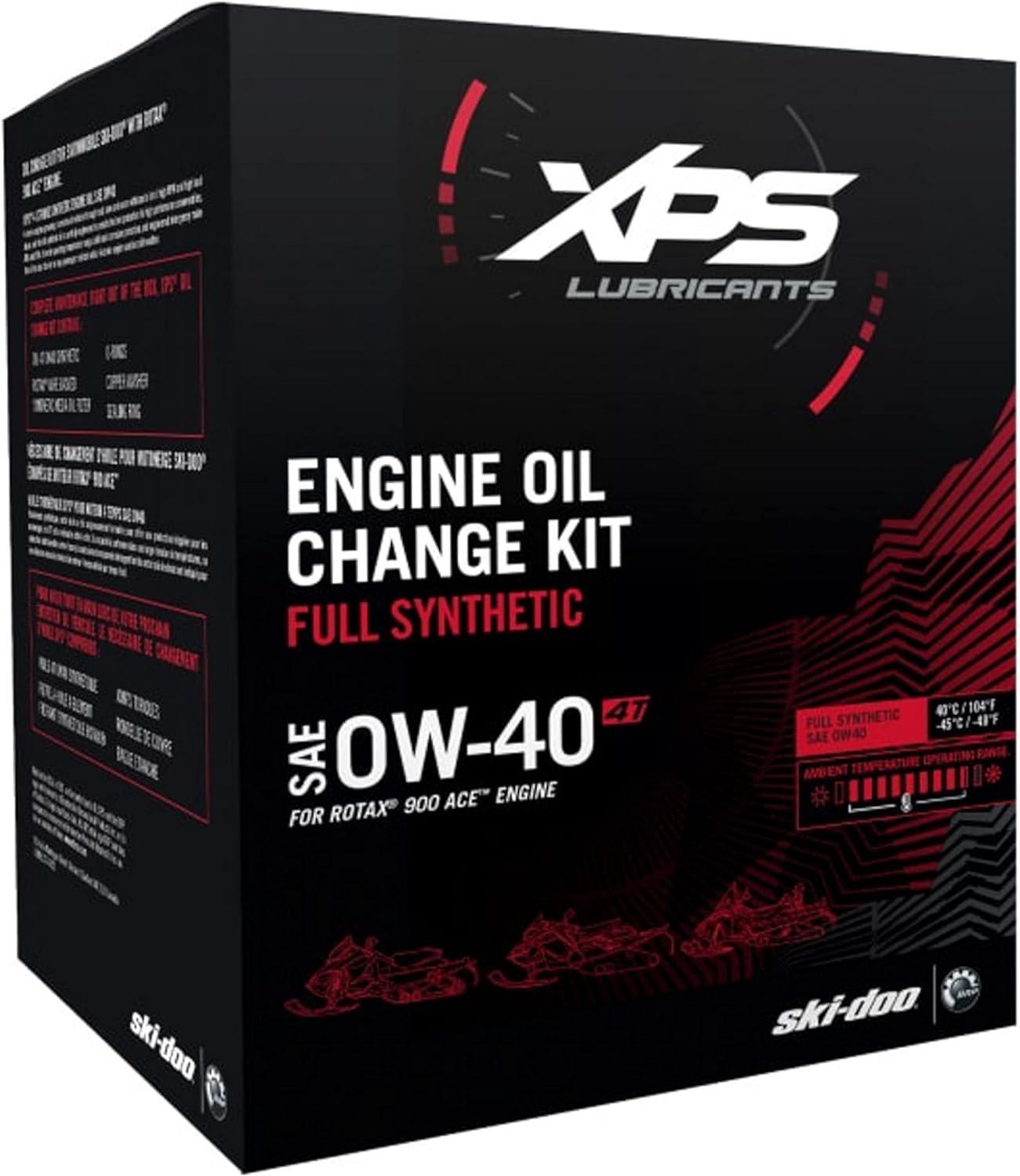 Ski-Doo Automotive Parts and Accessories Ski-Doo 4T 0w/40 Full Synthetic Oil Change Kit 9779254 Jorgensen Powersports