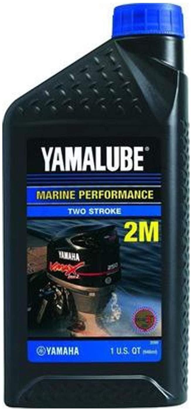 Yamaha Automotive Parts and Accessories Yamaha Marine 2-Stroke Oil - 1 Quart LUB-2STRK-M1-12E Jorgensen Powersports