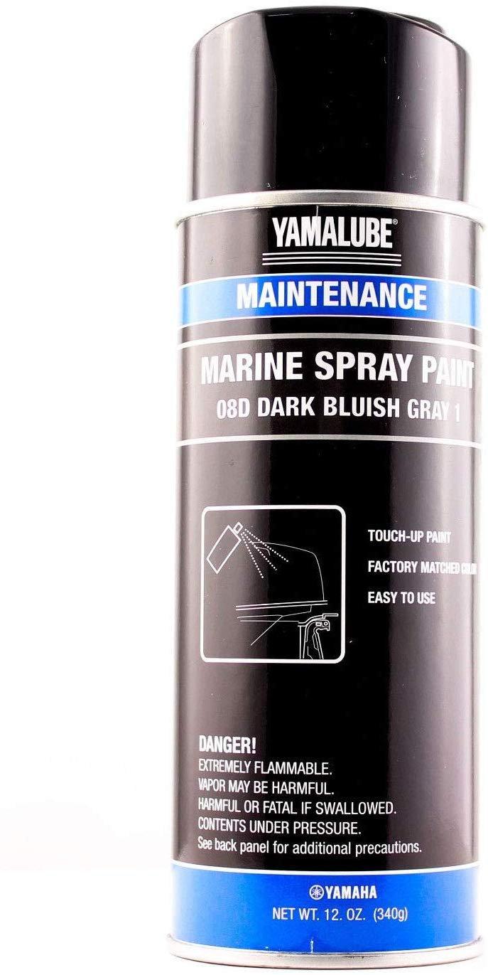 Yamaha Automotive Parts and Accessories Yamaha Marine Spray Paint Dark Bluish Gray 08D ACC-MRNPA-IT-8D 780848322679 Jorgensen Powersports